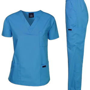 Classic V-Neck Scrub Set — Sky